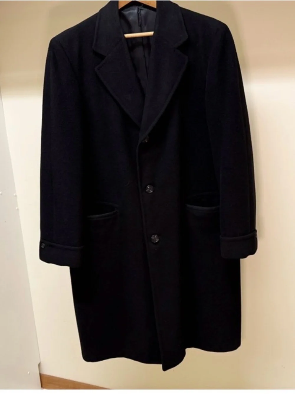 Karamai Men's Black Trench Coat